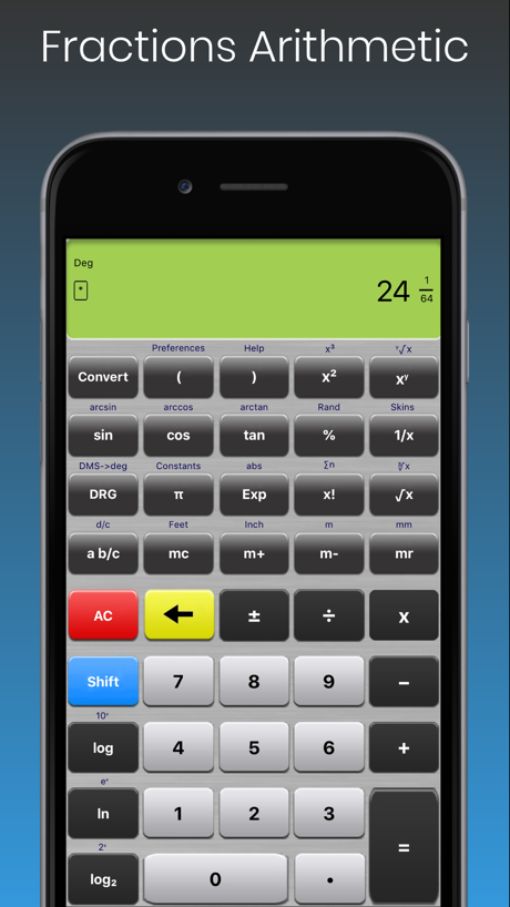 Scientific Calculator Elite running on a phone